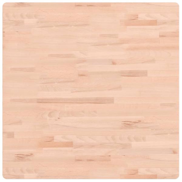 Tischplatte 80x80x4 cm Quadratisch Massivholz Buche