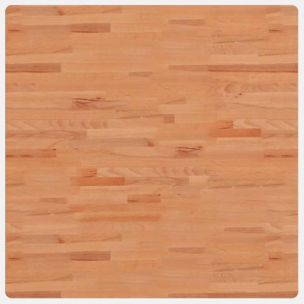 Tischplatte 90x90x2,5 cm Quadratisch Massivholz Buche