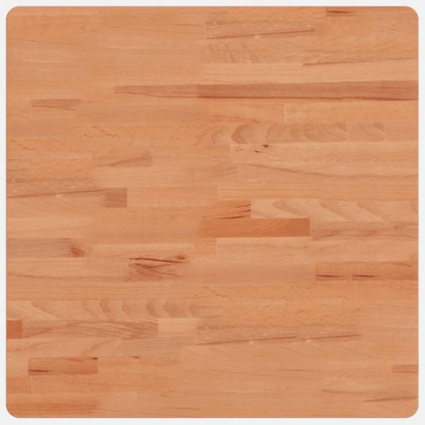 Tischplatte 60x60x4 cm Quadratisch Massivholz Buche