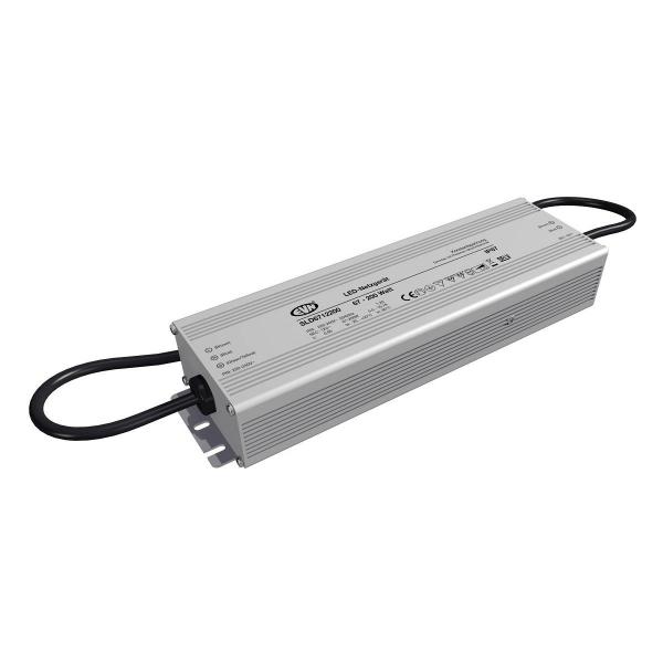 ARDEBO.de EVN SLD-Serie Netzgerät 12V/DC, 67-200W, IP67, Primär: 220-240V/AC dimmbar mit Phasenan- und Phasenabschnitt-Dimmer (SLD6712200)
