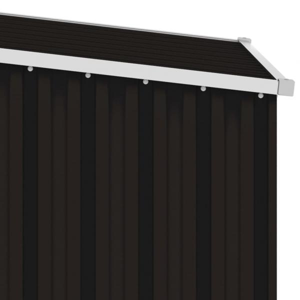 Gerätehaus Braun 87x98x159 cm Verzinkter Stahl  