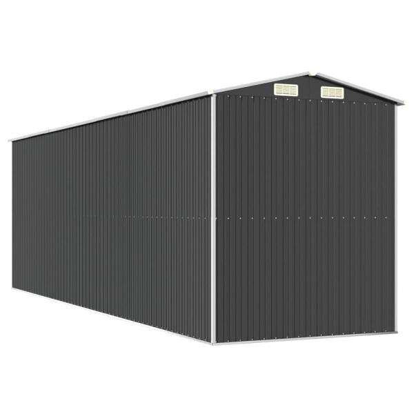 Geräteschuppen Anthrazit 192x606x223 cm Verzinkter Stahl	