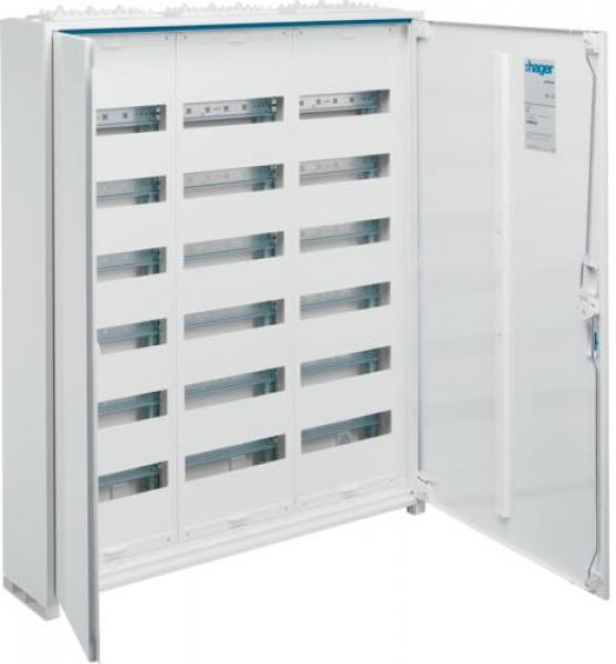 ARDEBO.de Hager FWB63S Feldverteiler AP, univers, IP44, SKII, 216PLE, 950x800x161 mm, QuickConnect