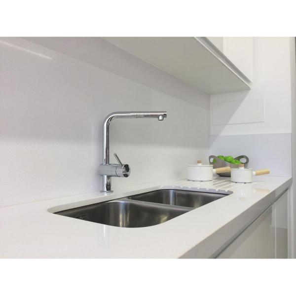 GROHE Minta Einhand-Spültischbatterie, DN15, Hochdruck, L-Auslauf, schwenkbarer Rohrauslauf, chrom (32168000)