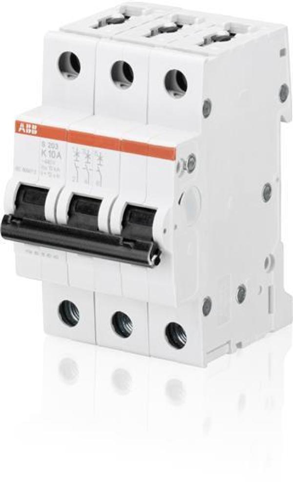ARDEBO.de ABB S203-K50 Sicherungsautomat 6kA, 50A, 3-Polig (2CDS253001R0577)