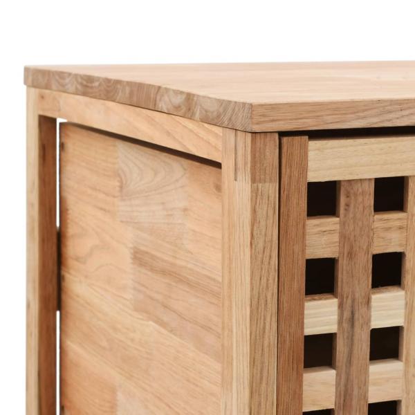 Badschrank 41x41x91 cm Massivholz Walnuss
