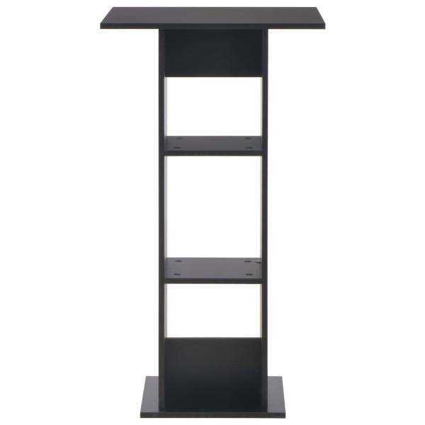 Bartisch Schwarz 60x60x110 cm