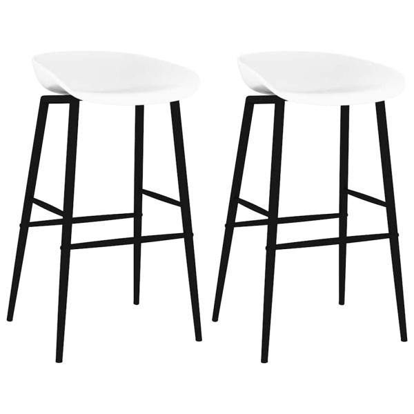Barhocker 2 Stk. Weiß