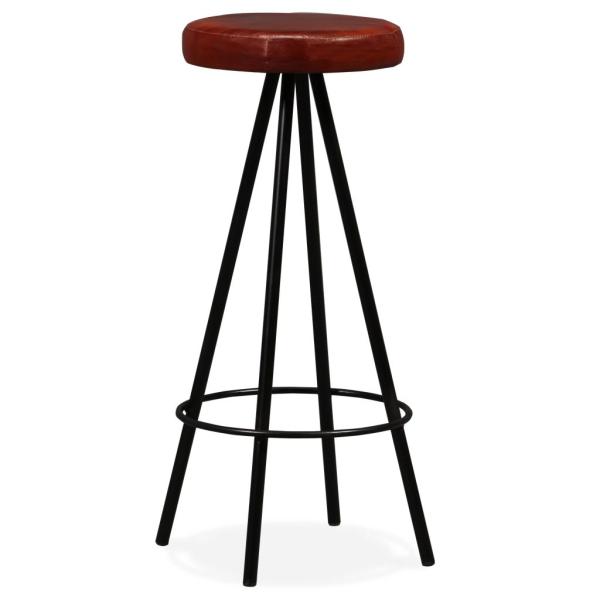 Barhocker 4 Stk. Echtleder 