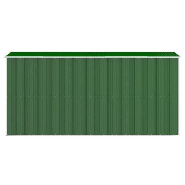 Geräteschuppen Grün 192x440x223 cm Verzinkter Stahl
