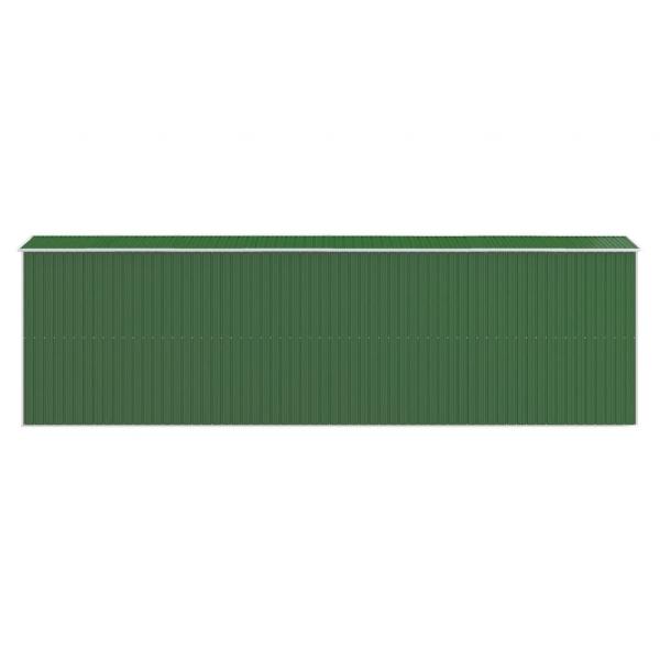 Geräteschuppen Grün 192x606x223 cm Verzinkter Stahl