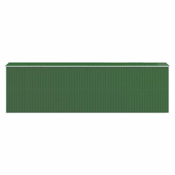 Geräteschuppen Grün 192x689x223 cm Verzinkter Stahl