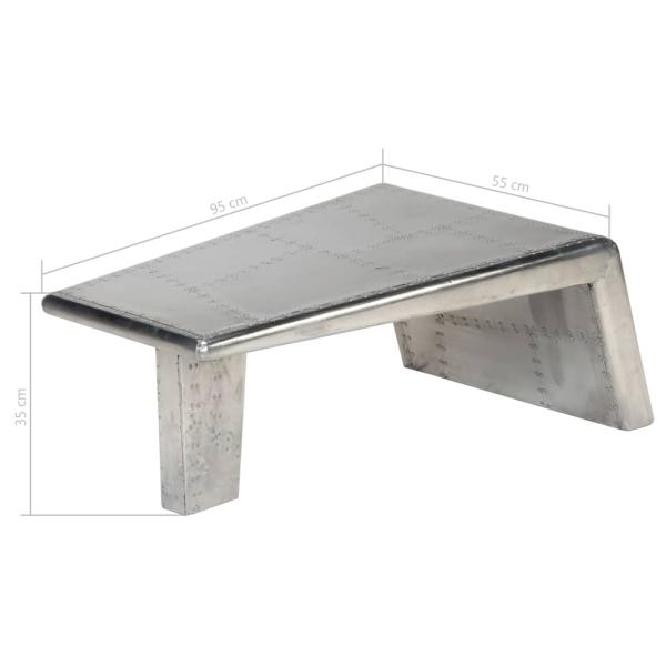 Aviator Couchtisch Aluminium Vintage Flugzeug Stil 