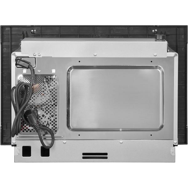 Exquisit EMW1770-G-D-030 Einbau Mikrowelle, 59,5 cm breit, 17L, Grill, Timer, Schwarz Glas