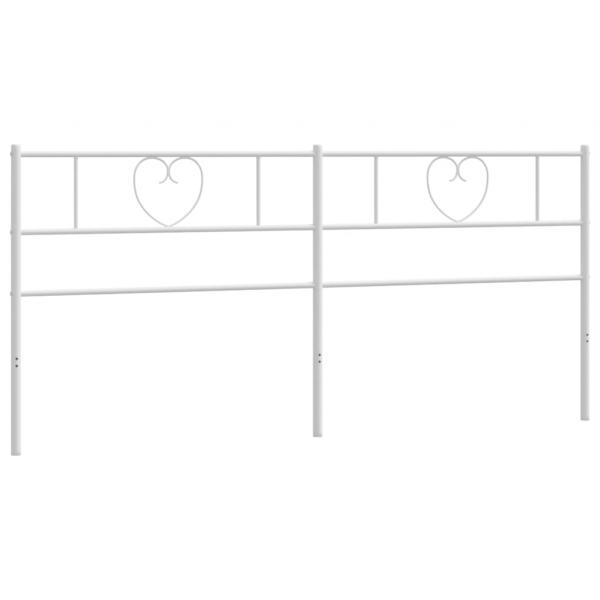 Kopfteil Metall Weiß 180 cm