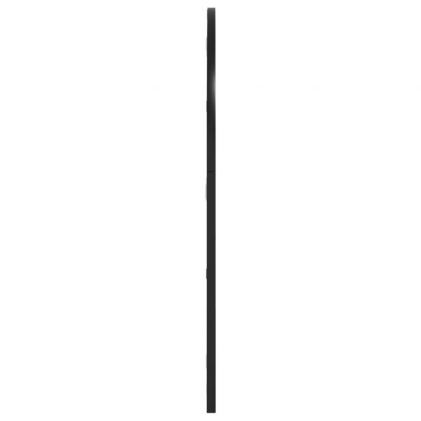 Wandspiegel Schwarz 60x70 cm Gewölbt Eisen
