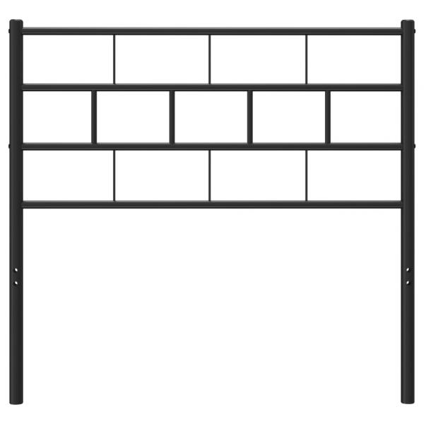 Kopfteil Metall Schwarz 75 cm