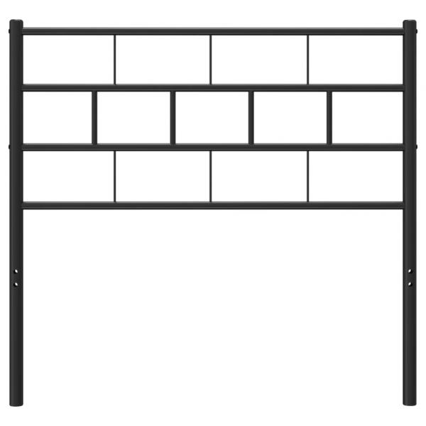Kopfteil Metall Schwarz 100 cm