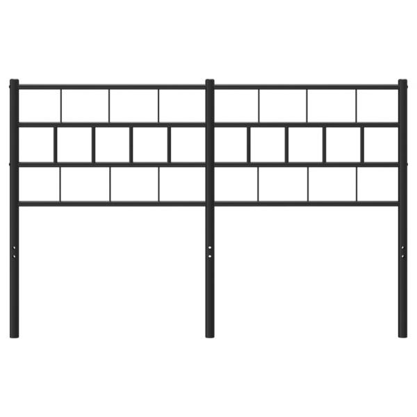 Kopfteil Metall Schwarz 135 cm