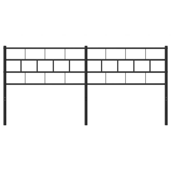 Kopfteil Metall Schwarz 200 cm