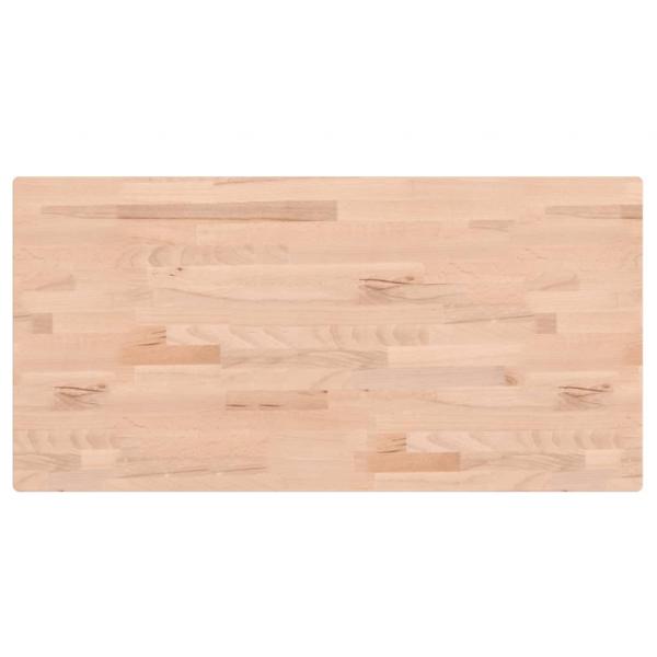 Tischplatte 80x40x1,5 cm Rechteckig Massivholz Buche