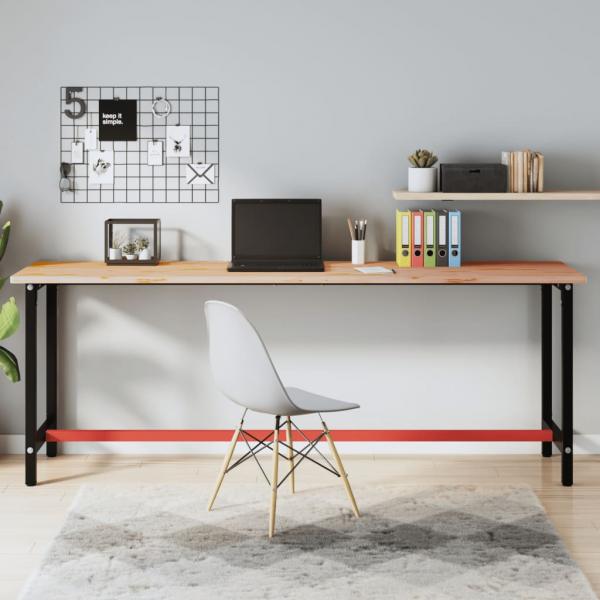 ARDEBO.de - Schreibtischplatte 220x55x2,5 cm Massivholz Buche