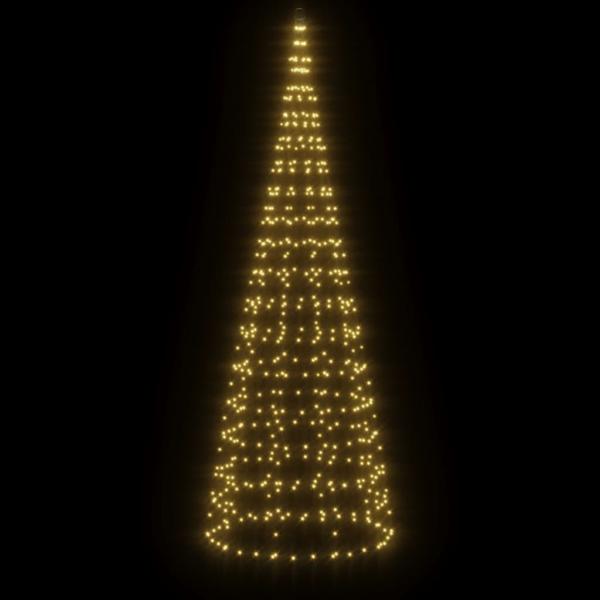 LED-Weihnachtsbaum für Fahnenmast 550 LEDs Warmweiß 300 cm