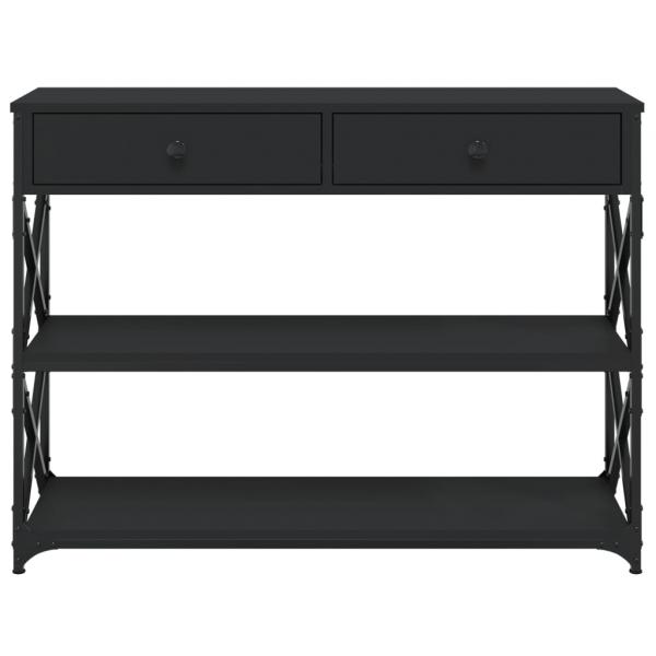 Konsolentisch Schwarz 100x28x75 cm Holzwerkstoff