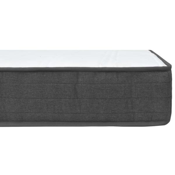 Boxspringbett Dunkelgrau Stoff 120x200 cm