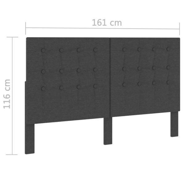 Boxspringbett Dunkelgrau Stoff 160x200 cm