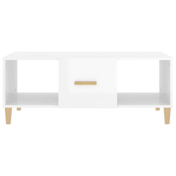 Couchtisch Hochglanz-Weiß 102x50x40 cm Holzwerkstoff