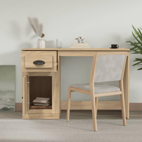 Schreibtisch mit Schublade Sonoma-Eiche 115x50x75 cm 