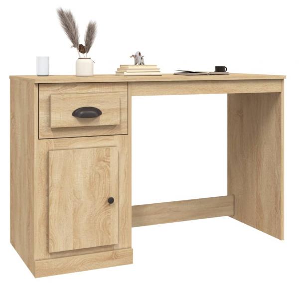 Schreibtisch mit Schublade Sonoma-Eiche 115x50x75 cm 