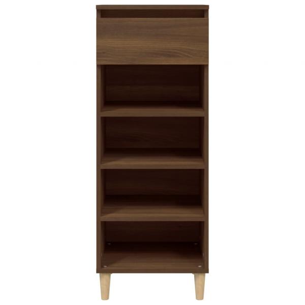 Schuhschrank Braun Eichen-Optik 40x36x105 cm Holzwerkstoff