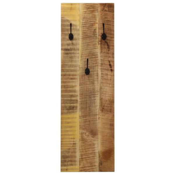 Wandgarderobe 2 Stk. Mangoholz Massiv 36x110x3 cm