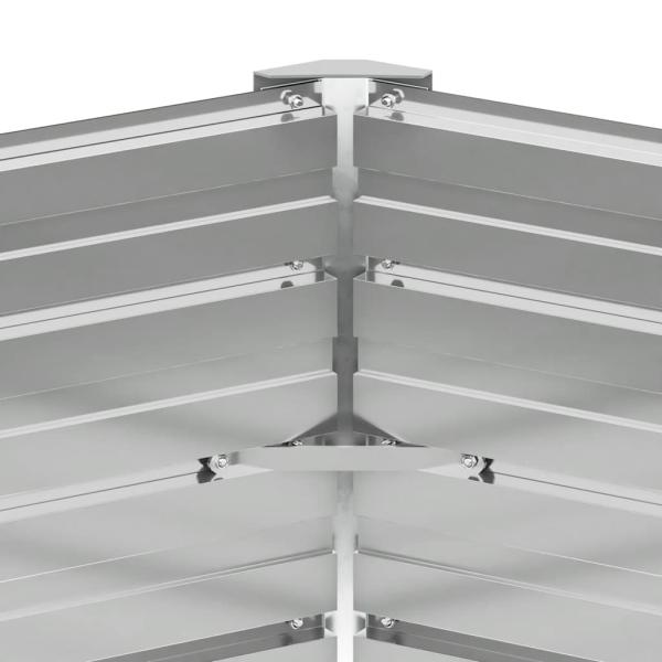 Garten-Hochbeet Verzinkter Stahl 129x129x77 cm Grün