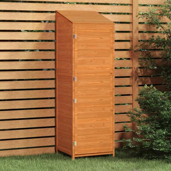 ARDEBO.de - Geräteschuppen Braun 55x52x174,5 cm Massivholz Tanne