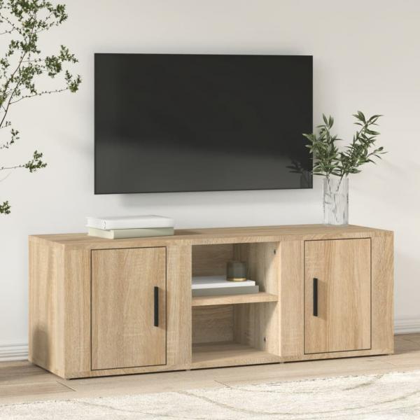ARDEBO.de - TV-Schrank Sonoma-Eiche 100x31,5x35 cm Holzwerkstoff