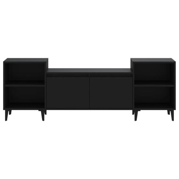 TV-Schrank Schwarz 160x35x55 cm Holzwerkstoff