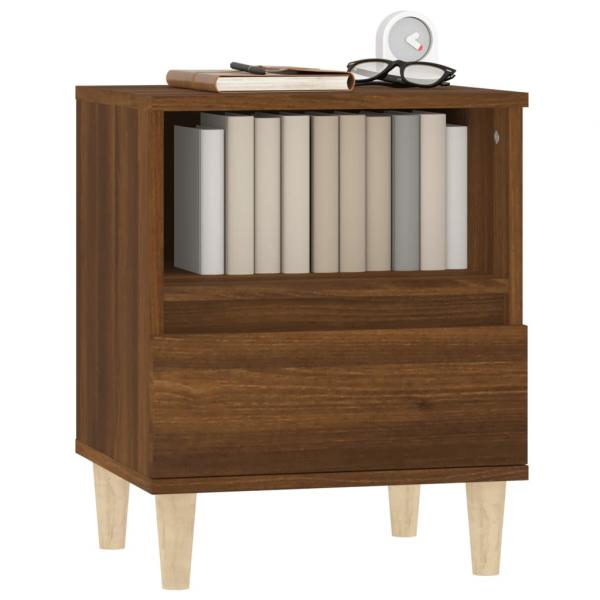 Nachttische 2 Stk. Braun Eichen-Optik 40x35x50 cm