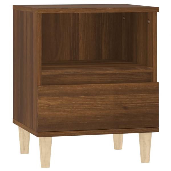 Nachttische 2 Stk. Braun Eichen-Optik 40x35x50 cm