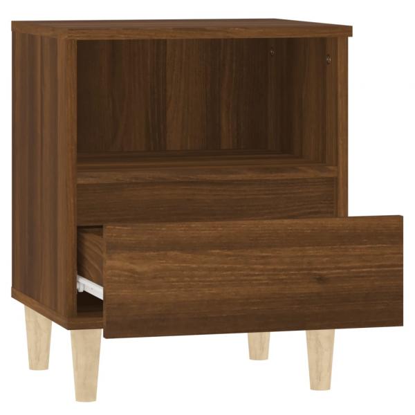 Nachttische 2 Stk. Braun Eichen-Optik 40x35x50 cm