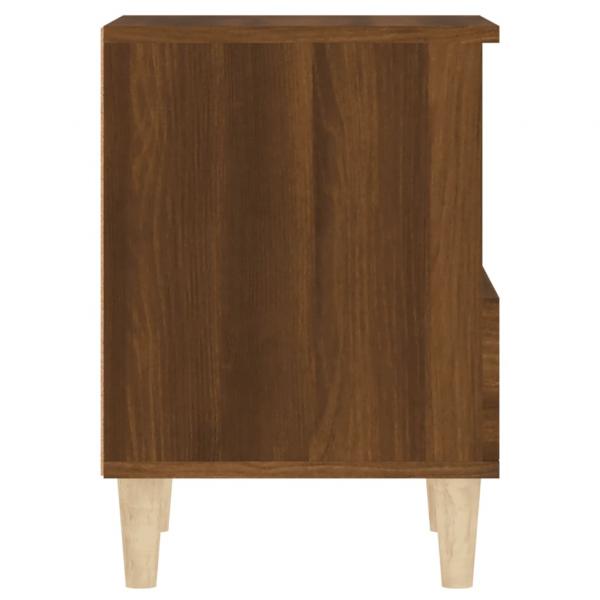 Nachttische 2 Stk. Braun Eichen-Optik 40x35x50 cm