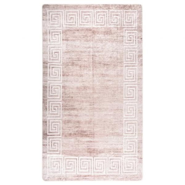 ARDEBO.de - Teppich Waschbar Beige 190x300 cm Rutschfest