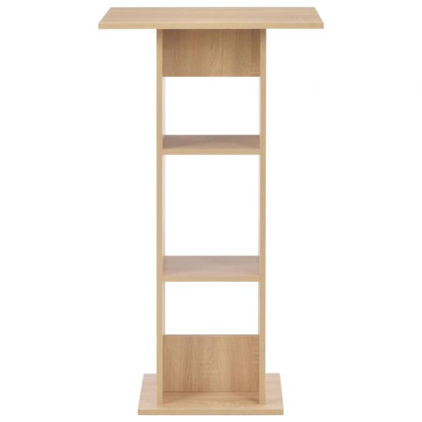 Bartisch Eichenbraun 60x60x110 cm