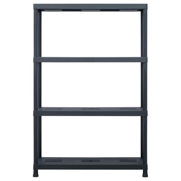 Lagerregal Schwarz 220 kg 90 x 40 x 138 cm Kunststoff