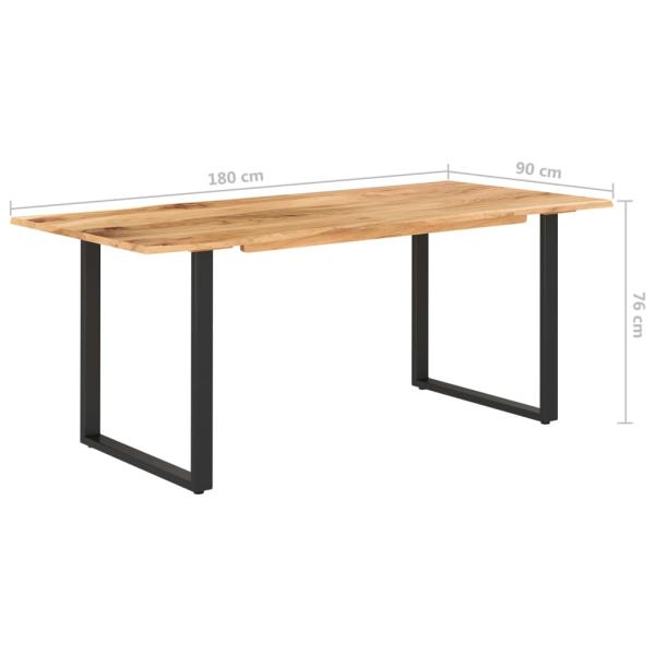 Esstisch 180×90×76 cm Massivholz Akazie