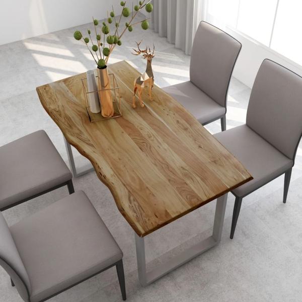 ARDEBO.de - Esstisch 140×70×76 cm Akazie-Massivholz