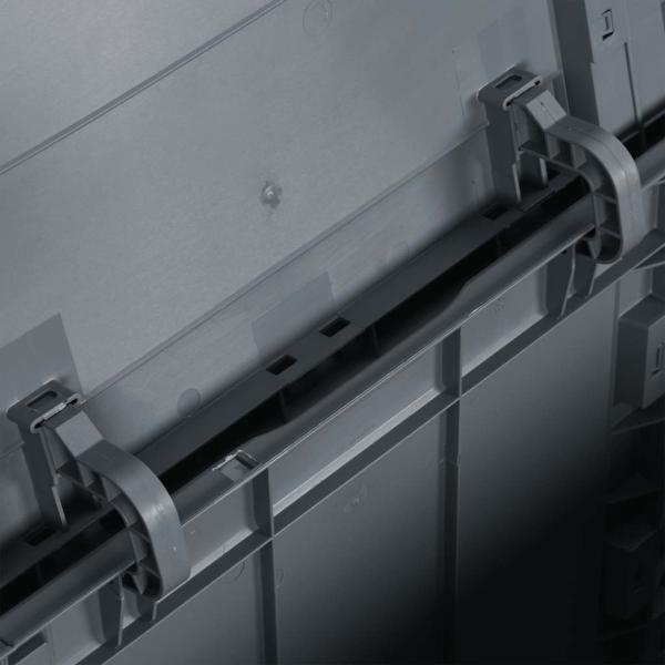 Garten-Aufbewahrungsbox 90 L Grau PP-Holzoptik