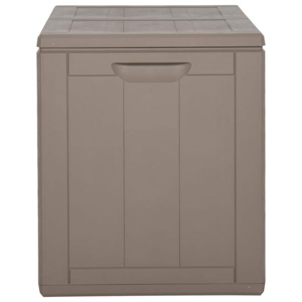 Garten-Aufbewahrungsbox 180 L Braun PP-Holzoptik